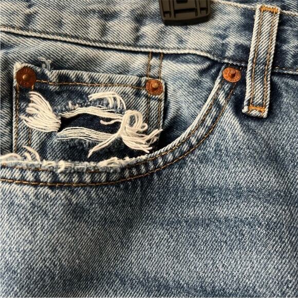 RE/DONE 90s Comfy  Jeans In Chilled Indigo Blue Size 30 - Picture 8 of 15